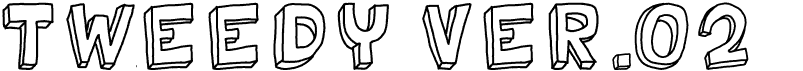 Tweedy Ver.02.01 font