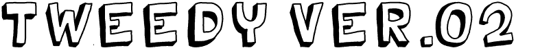 Tweedy Ver.02.01 font preview