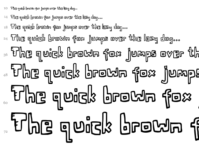 Twenty Twenty font waterfall