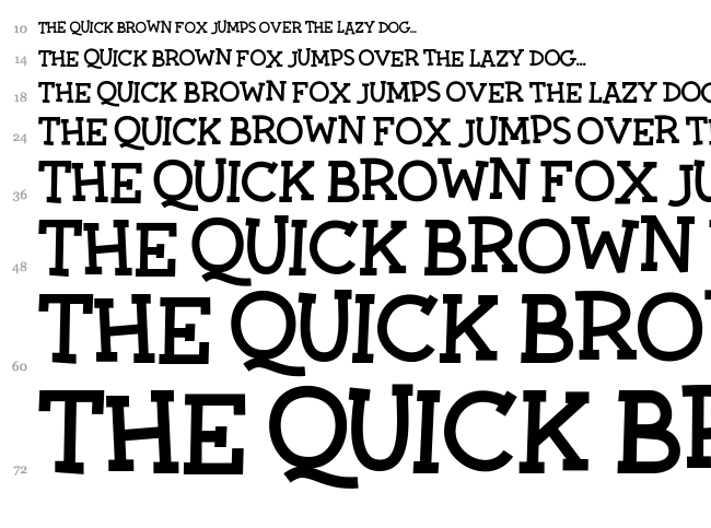 Twiddlestix font waterfall