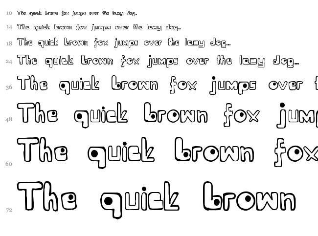 Ugly R font waterfall