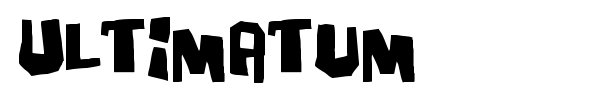 Ultimatum font