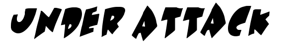 Under Attack font