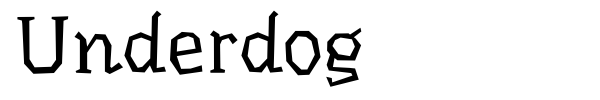 Underdog font
