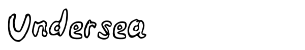 Undersea font