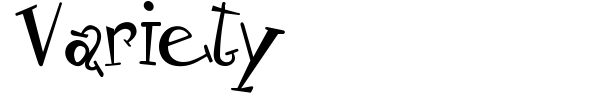 Variety font