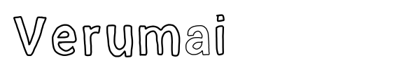 Verumai font