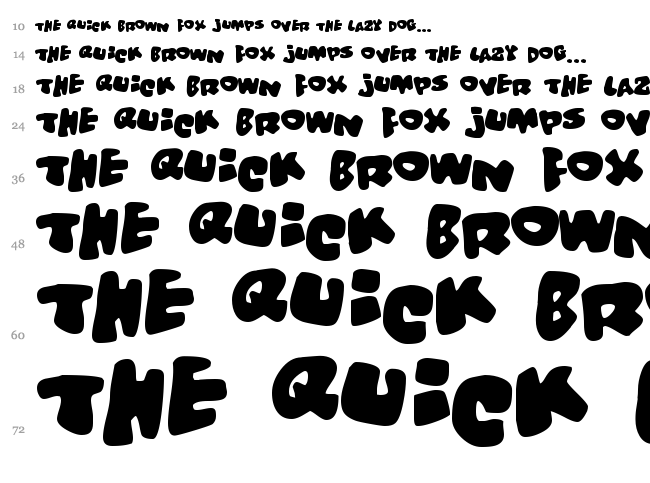 Vitamin font waterfall