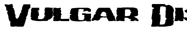 Vulgar Display Of Power font preview
