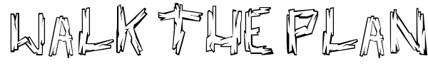 Walk the Plank font