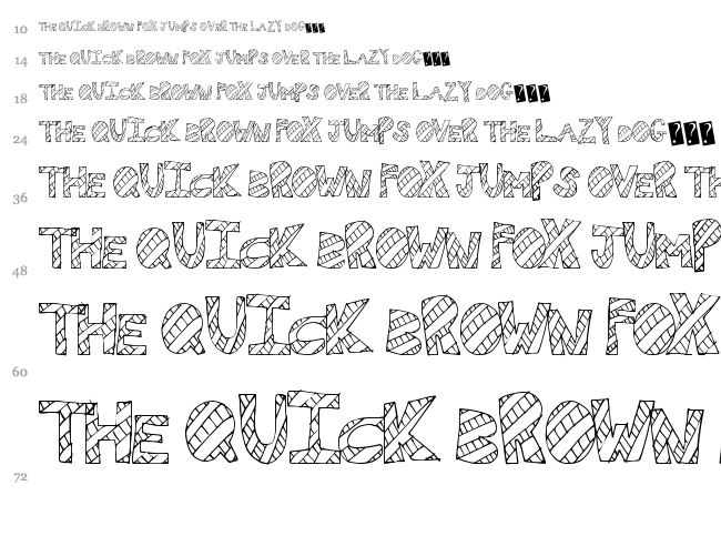 WallFresh font waterfall