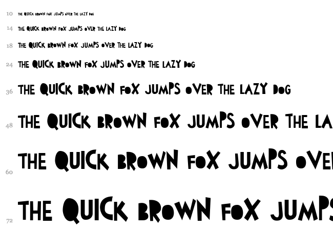 Walter Goes To America font waterfall