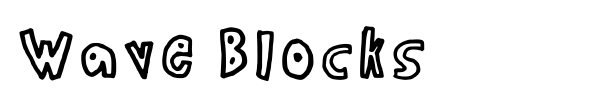 Wave Blocks font