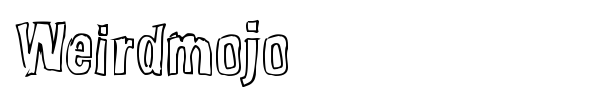 Weirdmojo font