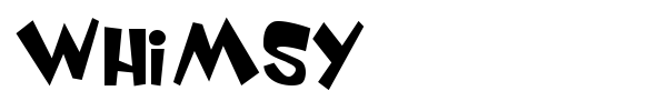 Whimsy font