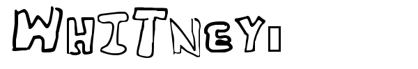 Whitney2 font