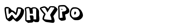 Whypo font