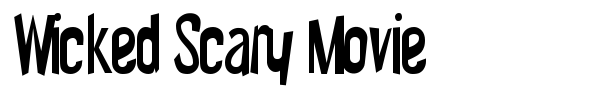 Wicked Scary Movie font