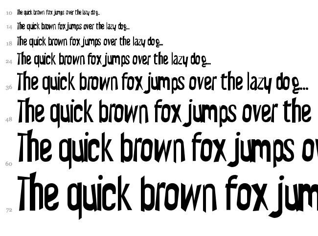 Wicked Scary Movie font waterfall