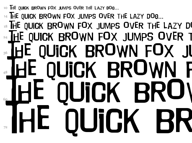 Will Robinson font waterfall