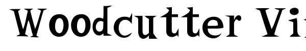 Woodcutter Vintage Cartoon font