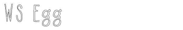 WS Egg font
