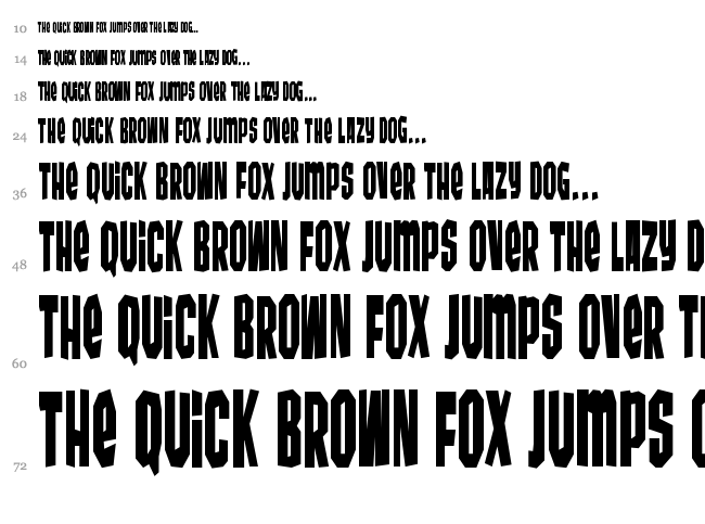 Wunderbar font waterfall