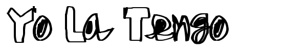 Yo La Tengo font