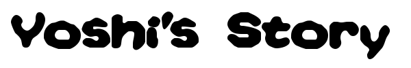 Yoshi's Story font