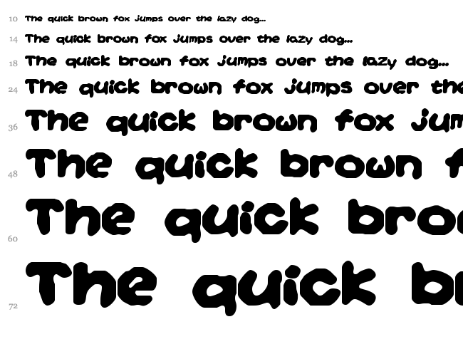Yoshi's Story font waterfall