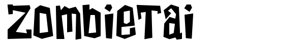 ZombieTai font