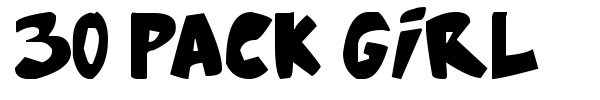 30 Pack Girl font