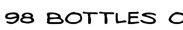98 Bottles of Beer font preview