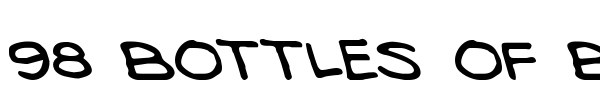 98 Bottles of Beer font preview