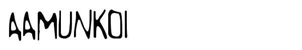 Aamunkoi font