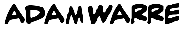 Adam Warren font