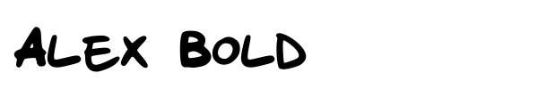 Alex Bold font