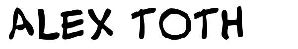 Alex Toth font