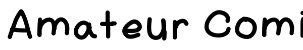 Amateur Comic font