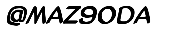 AmazGoDa font