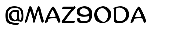 AmazGoDa font preview