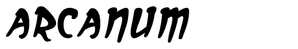 Arcanum font preview
