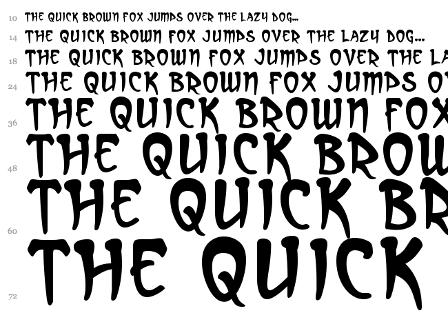 Arcanum font waterfall