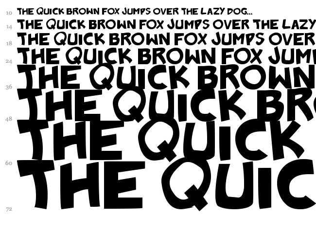 Badonk-a-donk font waterfall