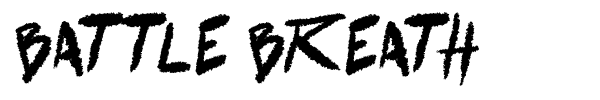 Battle Breath font