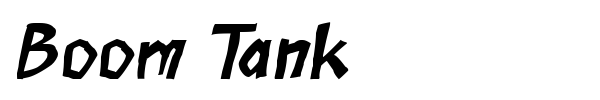 Boom Tank font preview
