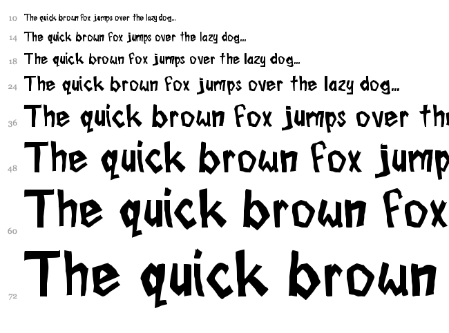 Boom Tank font waterfall