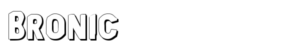 Bronic font