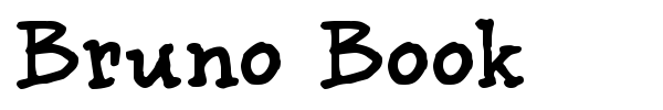 Bruno Book font