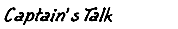 Captain's Talk font